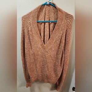 Women's V-Neck Pullover sweater (runs large)